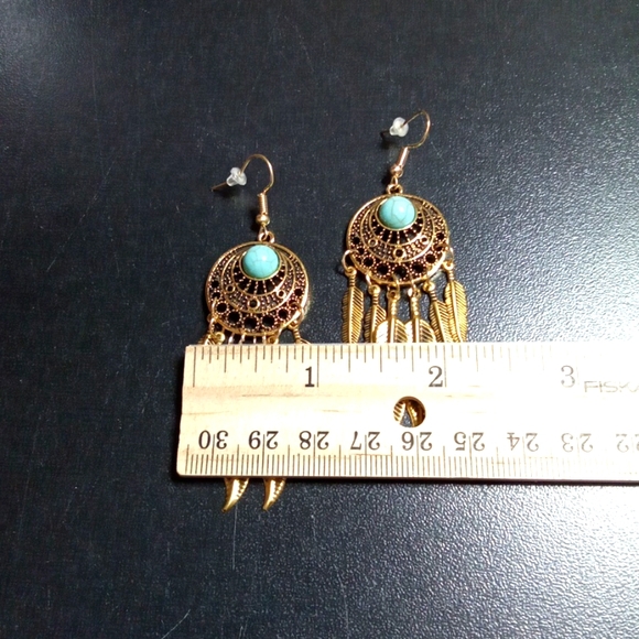 Feather Dream Catcher Hook Earrings - Picture 7 of 7